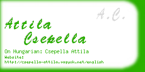 attila csepella business card